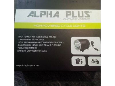 ALPHA PLUS High Power Cree XML T6 LED Front Light click to zoom image