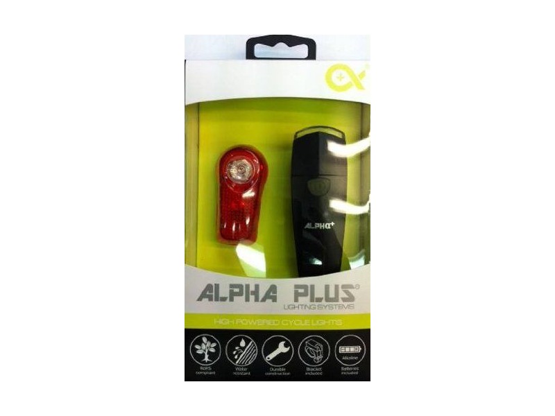 ALPHA PLUS 1w Ultra White + 0.5w Red Led set click to zoom image