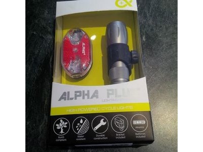 ALPHA PLUS Light Set Front 9 Super Bright White LED and Rear 9 Red LED