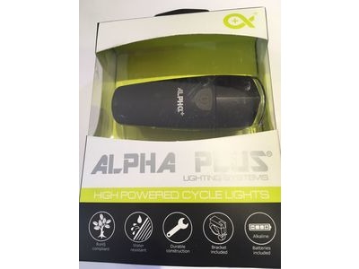 ALPHA PLUS 1w Ultra Bright White LED Front Light click to zoom image