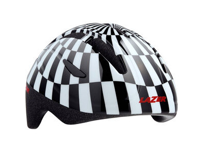 LAZER Bob+ Helmet, Uni-Size Kids (46-52cm). Uni-Size Kids (46-52cm) Black / White  click to zoom image