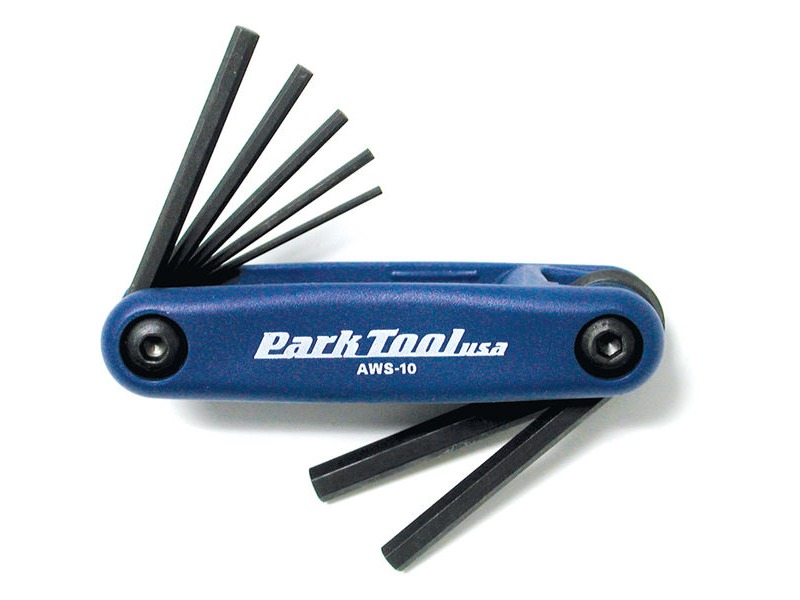PARK TOOL AWS10C - fold-up hex wrench set: 1.5 to 6 mm click to zoom image