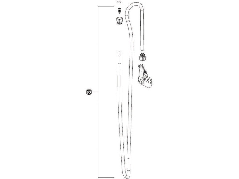 PARK TOOL 1099 - complete head and hose assembly PFP-4 click to zoom image