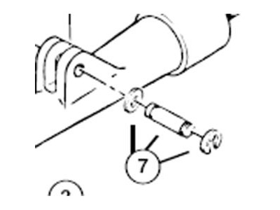 PARK TOOL 108S2 - short clevis pin with circlips and washers - PRS2 / 3 / 4