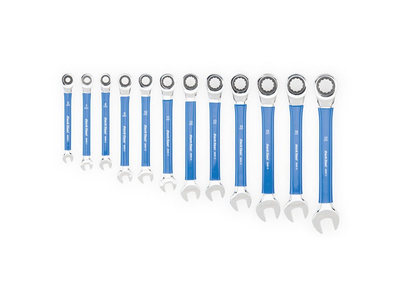 PARK TOOL Ratcheting Metric Wrench Set 12 tools of 12-point box/open end click to zoom image