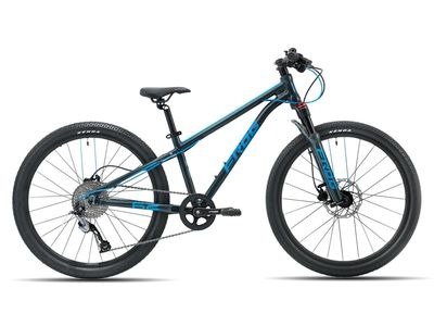 FROG BIKES MTB 62 24in wheel Metallic Grey & Neon Blue  click to zoom image