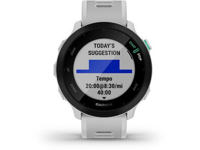 GARMIN Forerunner 55 GPS Watch  white  click to zoom image