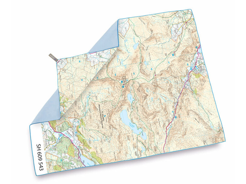 LIFEVENTURE SoftFibre OS Map Towel - Giant - Snowdon click to zoom image