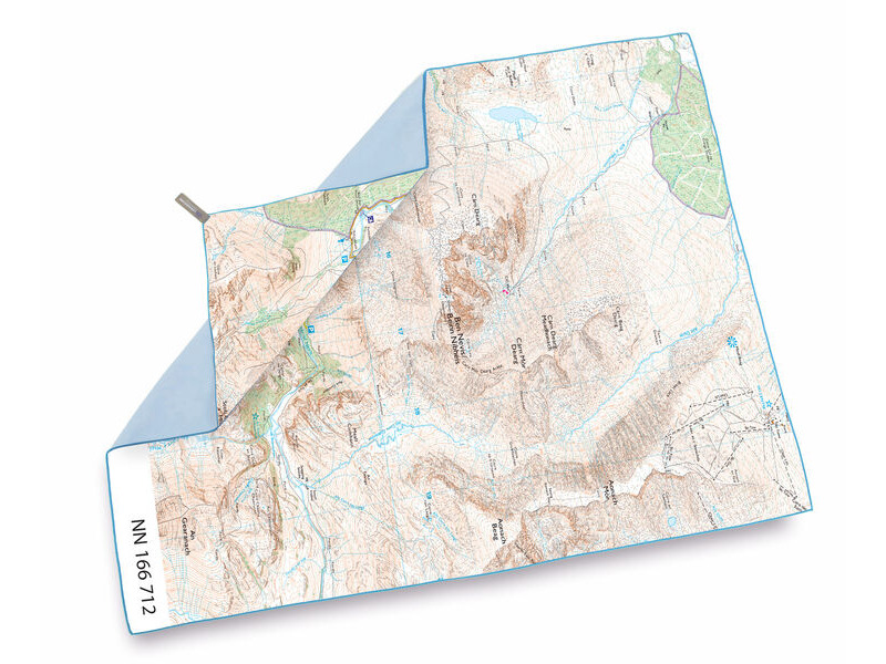 LIFEVENTURE SoftFibre OS Map Towel - Giant - Ben Nevis click to zoom image