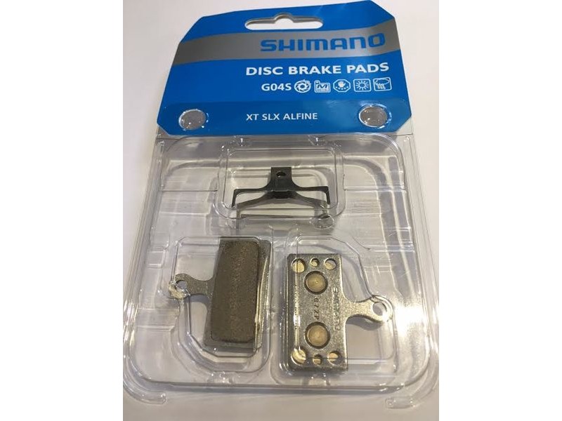 SHIMANO G04S disc brake pads, sintered (XT, SLX, ALFINE) click to zoom image