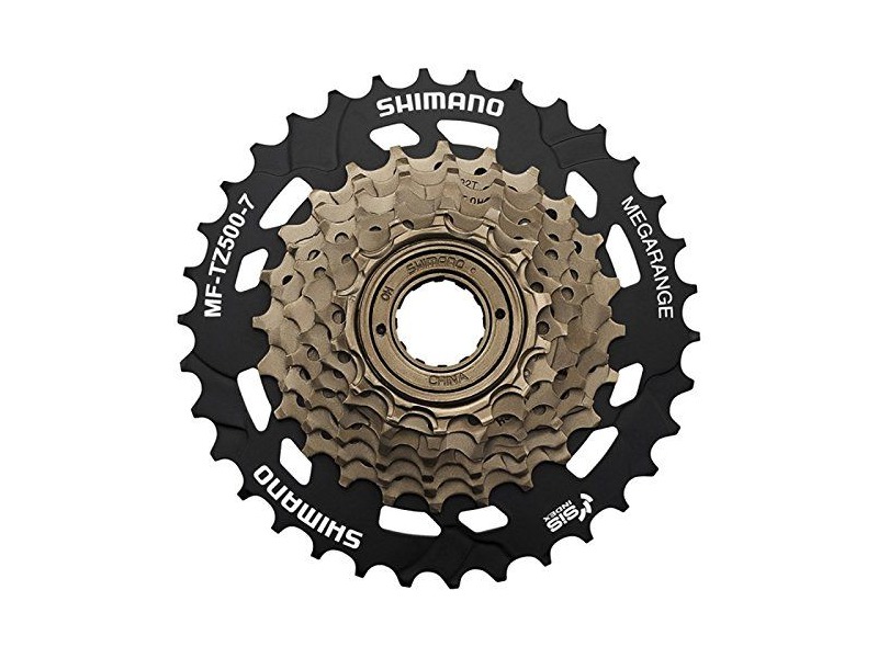 SHIMANO MF-TZ500 7-speed multiple freewheel, 14-34 tooth click to zoom image