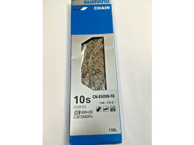 SHIMANO CN-E6090 E-bike chain, 10-speed rear / front single, 138 links, SIL-TEC