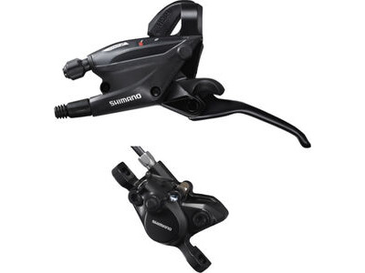 SHIMANO ST-EF505 hydraulic 2-speed STI bled with BR-MT200 calliper, left rear