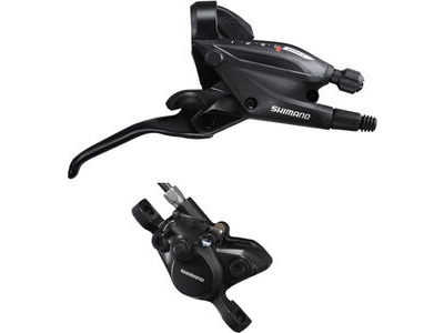 SHIMANO ST-EF505 hydraulic 7-speed STI bled with BR-MT200 calliper, right front