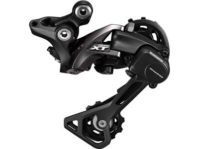 SHIMANO RD-M8000 XT 11-speed Shadow+ design rear derailleur GS Black  click to zoom image