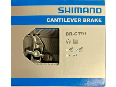 SHIMANO Cantilever Rim Brake BR-CT91 rear silver  click to zoom image
