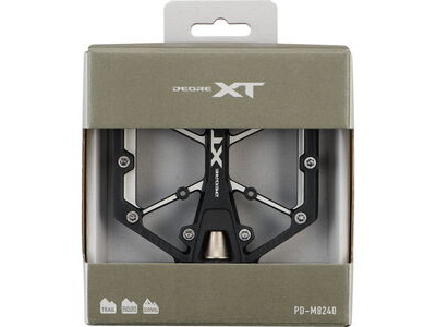 SHIMANO Deore XT MTB flat pedals, black PD-M8240