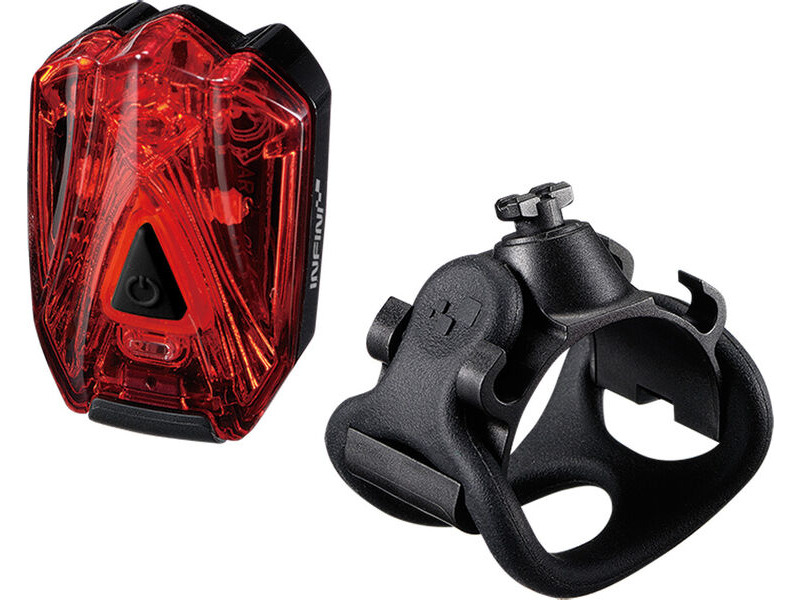 INFINI LIGHTS Lava super bright micro USB rear light with QR bracket black with red lens click to zoom image