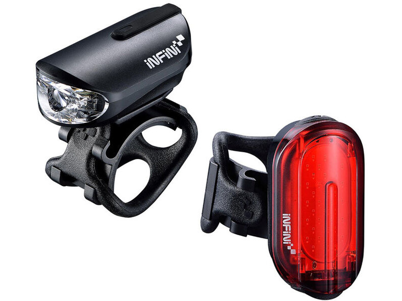 INFINI LIGHTS Olley lightset micro USB front and rear lights black click to zoom image