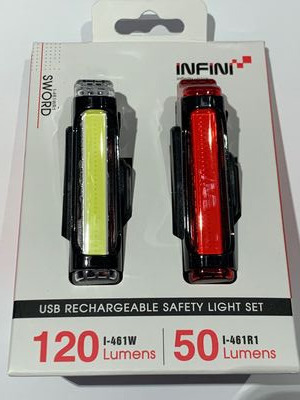 INFINI LIGHTS Sword Super bright front and Sword 30 COB rear lightset