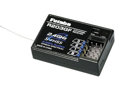 FUTABA T3PRKA 3 Channel 2.4Ghz Tx FHSS & R203GF Rx Combo Set. click to zoom image