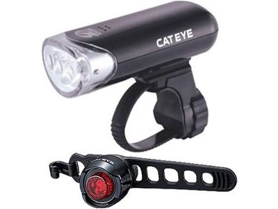 CATEYE EL135 & ORB Front & Rear Light Set