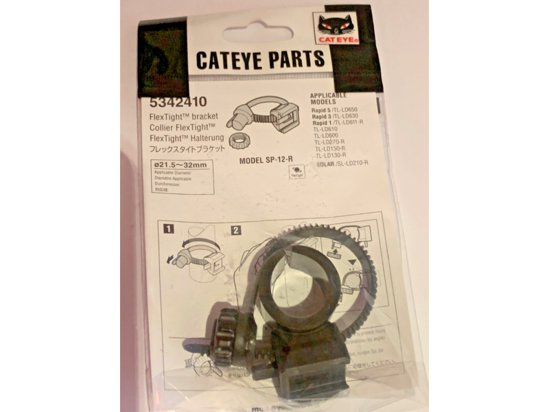 Staffa Portaluce Posteriore Cateye SP-12 | Supporto Flessibile Per Bici Flessibile