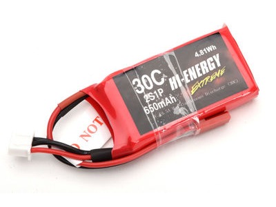 HI ENERGY EXTREME Hi-Energy Extreme 2S 650mAh 30C LiPo