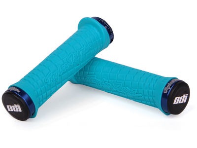 ODI GRIPS Troy Lee Designs MTB Lock On Grip 130mm Aqua  click to zoom image