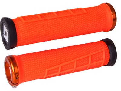 ODI GRIPS Elite Flow MTB Lock On Grips  Orange  click to zoom image