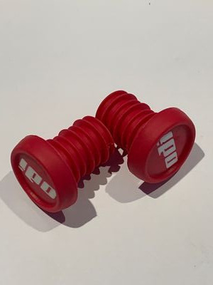 ODI GRIPS BMX 2 Colour Push In Plugs (Pair)  Red  click to zoom image