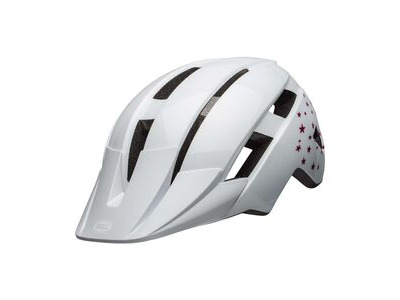 BELL Sidetrack II  47-54CM STARS GLOSS WHITE  click to zoom image