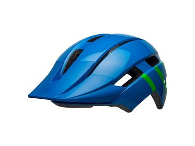 BELL Sidetrack MIPS YOUTH 50-57CM STRIKE GLOSS BLUE/GREEN  click to zoom image