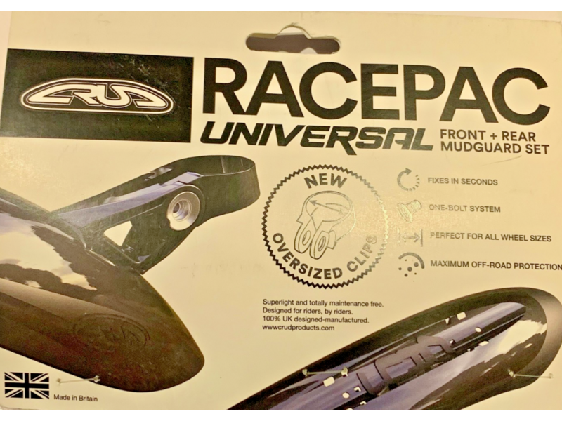 CRUD RacePac Universal Off Road Mudguard Set Black (Fits 26", 27.5" & 29" Wheel) click to zoom image