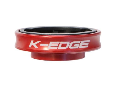 K-EDGE Gravity Cap Mount For Garmin Edge And Fr 1/4 Turn Type Computers  Red  click to zoom image