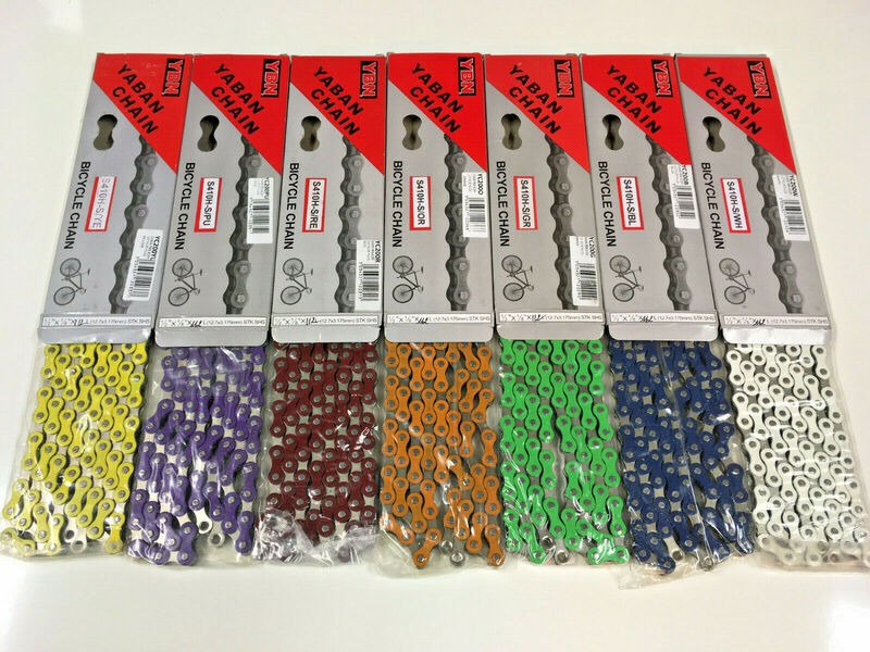 YBN S410H Old School BMX Chain 1/2" x 1/8" x 112 links Single Speed click to zoom image