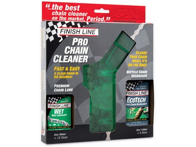 FINISH LINE Pro Chain Cleaner Kit includes Degreaser and Lube