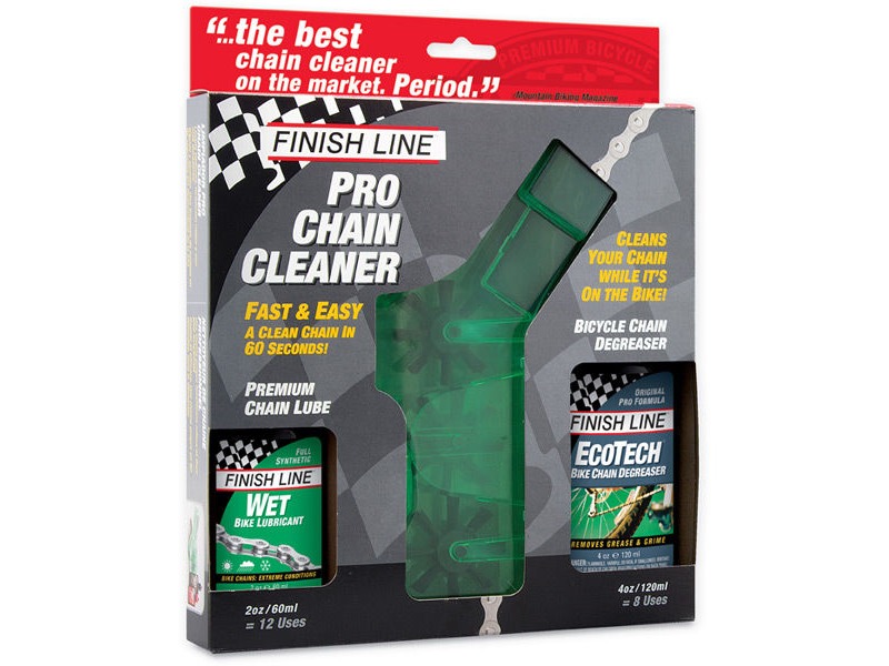 FINISH LINE Pro Chain Cleaner Kit includes Degreaser and Lube click to zoom image