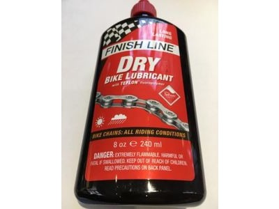 FINISH LINE Teflon Plus Dry chain lube 8 oz Bottle