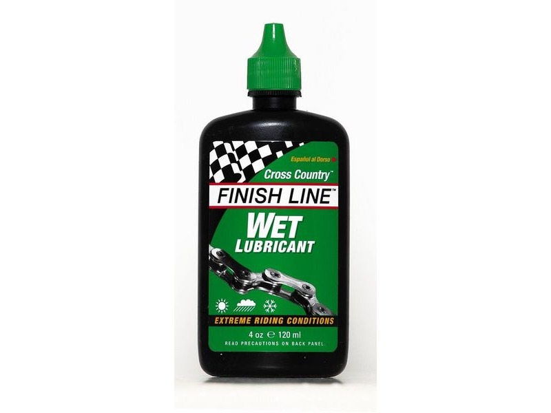 FINISH LINE Cross Country Wet Chain Lube 4 oz / 120 ml click to zoom image