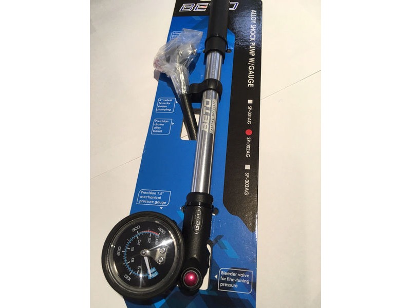 BETO Alloy Shock Pump with 1.5" Guage including a Bleed Valve click to zoom image