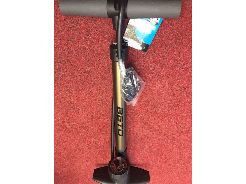 BETO Track Pump Alloy Barrel With Guage click to zoom image