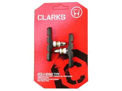 CLARKS MTB/HYBRID V-BRAKE PADS CANTILEVER BRAKE BLOCK THREADED TYPE 70MM click to zoom image