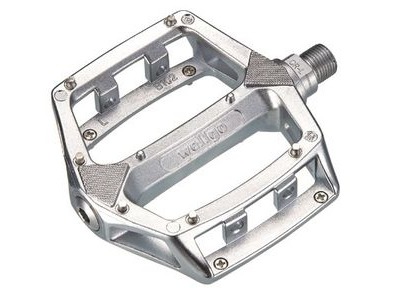 WELLGO Alloy Pedals DX Type With Boron Axle 9/16" 9/16" Silver  click to zoom image