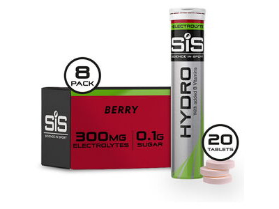 SCIENCE IN SPORT GO Hydro Tablet x 8 tubes  Berry  click to zoom image