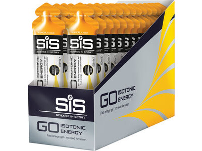 SCIENCE IN SPORT GO Isotonic Energy Gels - Box of 30  Tropical Fruit  click to zoom image