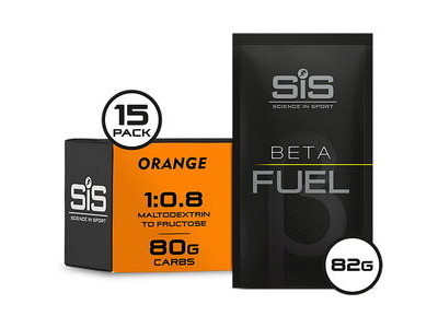 SCIENCE IN SPORT BETA Fuel Energy drink powder 15 x 82g pack  Orange  click to zoom image