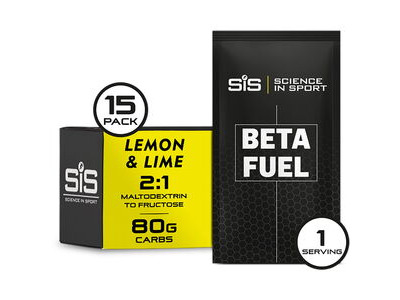 SCIENCE IN SPORT BETA Fuel Energy drink powder 15 x 82g pack Box of 15 Lemon and Lime  click to zoom image