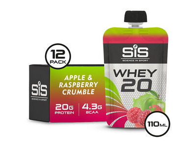 SCIENCE IN SPORT WHEY20 Protein Supplement Box of 12  Apple and Raspberry Crumble  click to zoom image