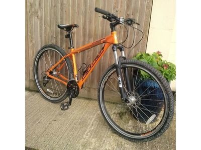 SOUTHWATER CYCLE HIRE 4 hour hi spec bike hire 18in Orange 29in wheel click to zoom image